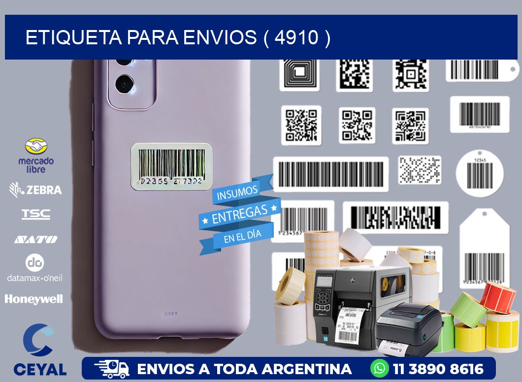 ETIQUETA PARA ENVIOS ( 4910 )
