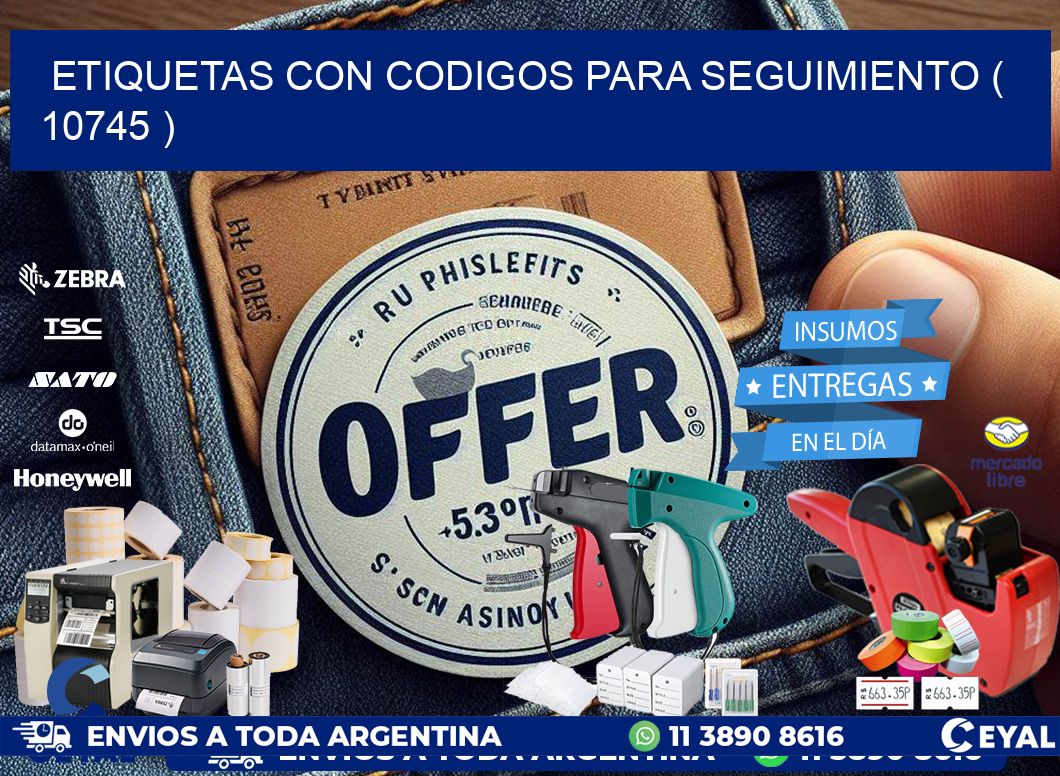 ETIQUETAS CON CODIGOS PARA SEGUIMIENTO ( 10745 )