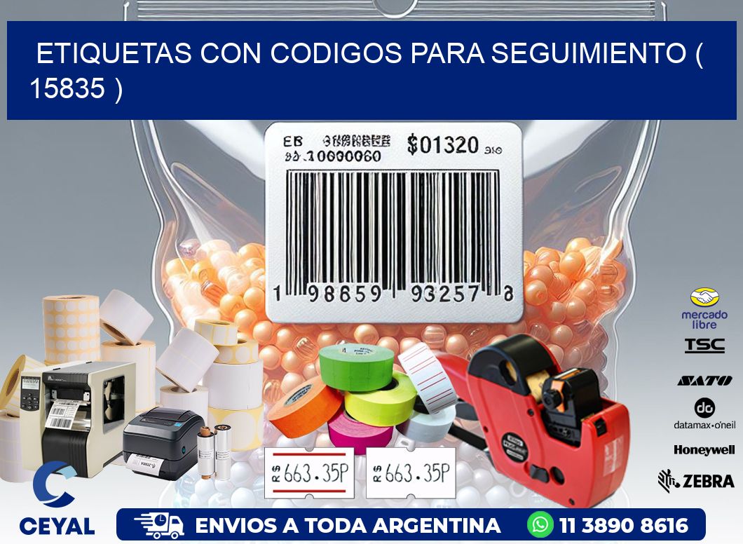 ETIQUETAS CON CODIGOS PARA SEGUIMIENTO ( 15835 )