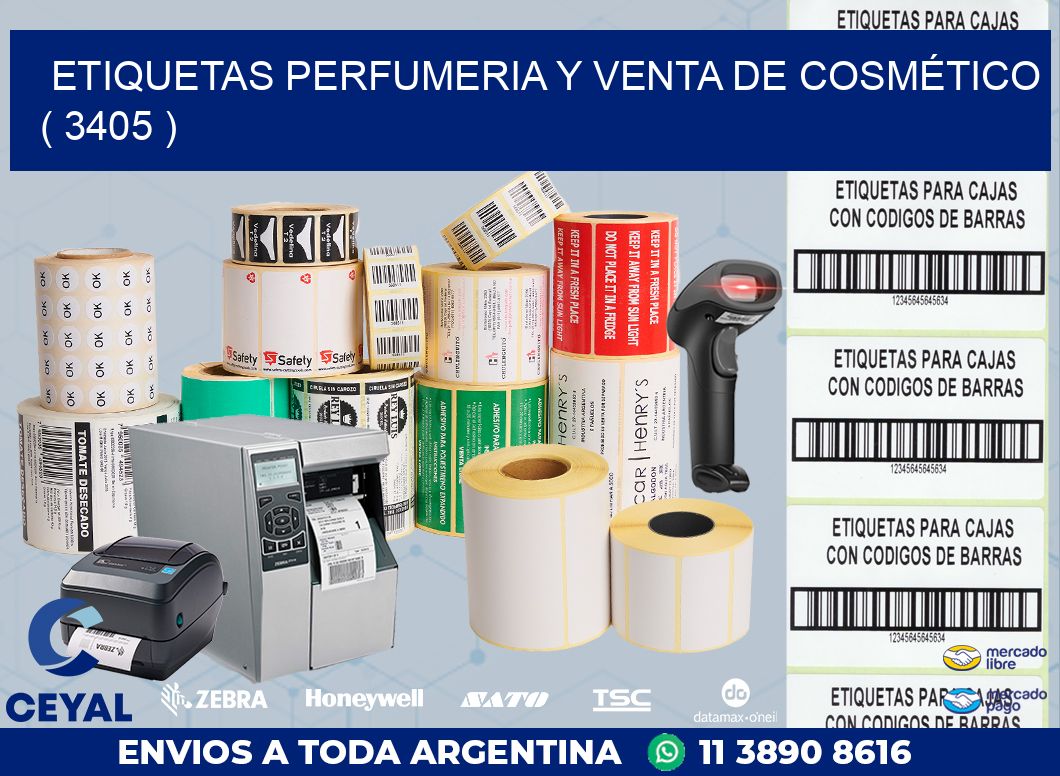 ETIQUETAS PERFUMERIA Y VENTA DE COSMÉTICO ( 3405 )