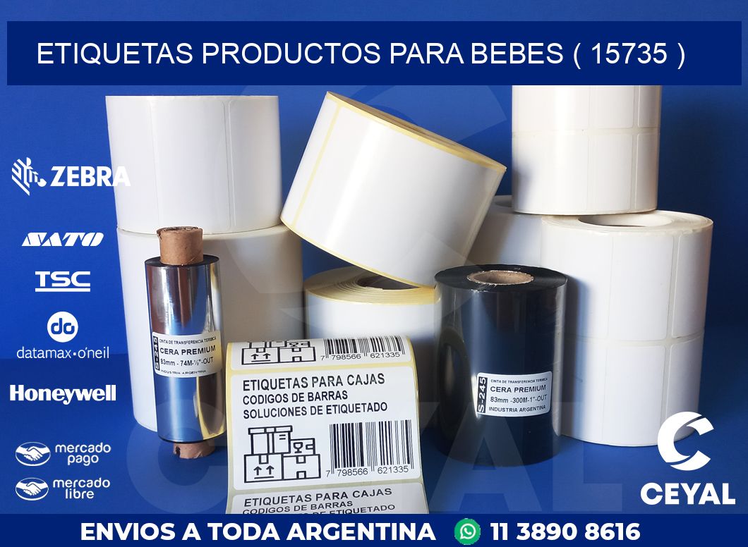 ETIQUETAS PRODUCTOS PARA BEBES ( 15735 )