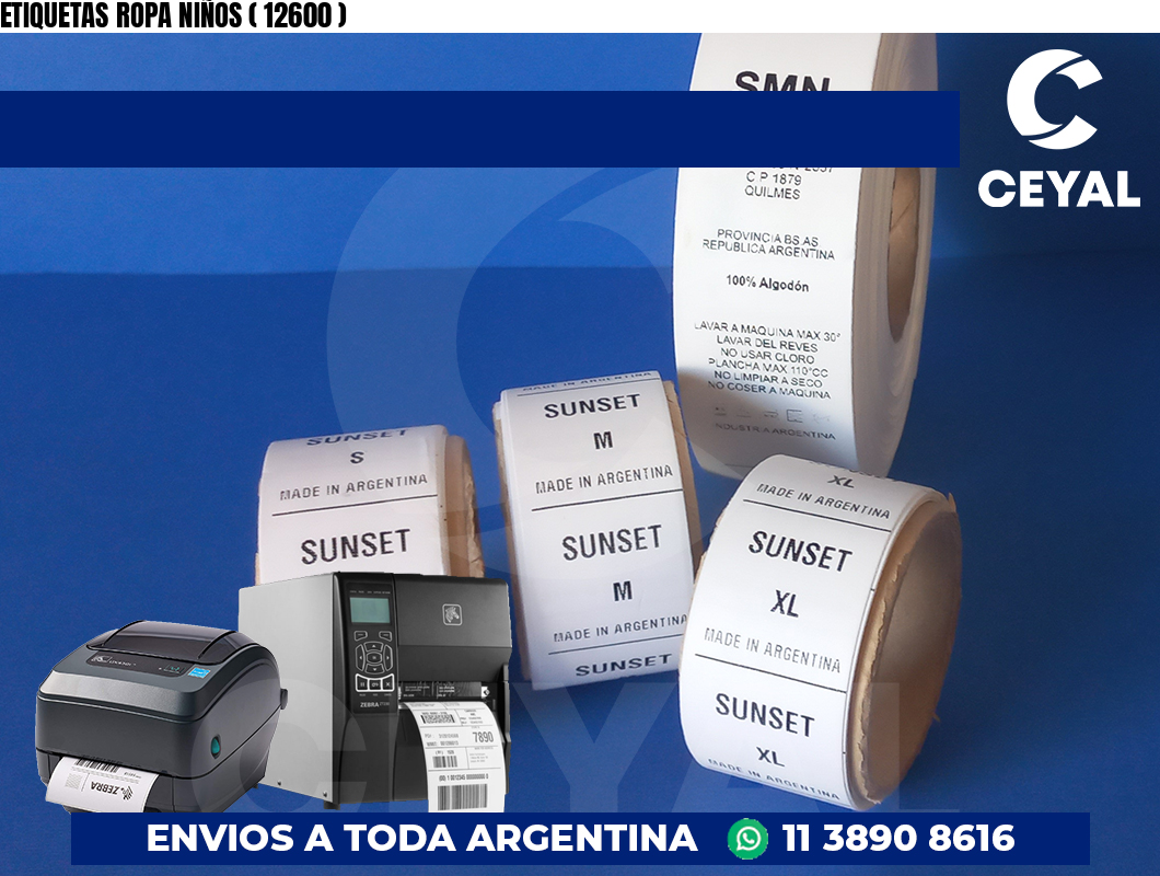 ETIQUETAS ROPA NIÑOS ( 12600 )