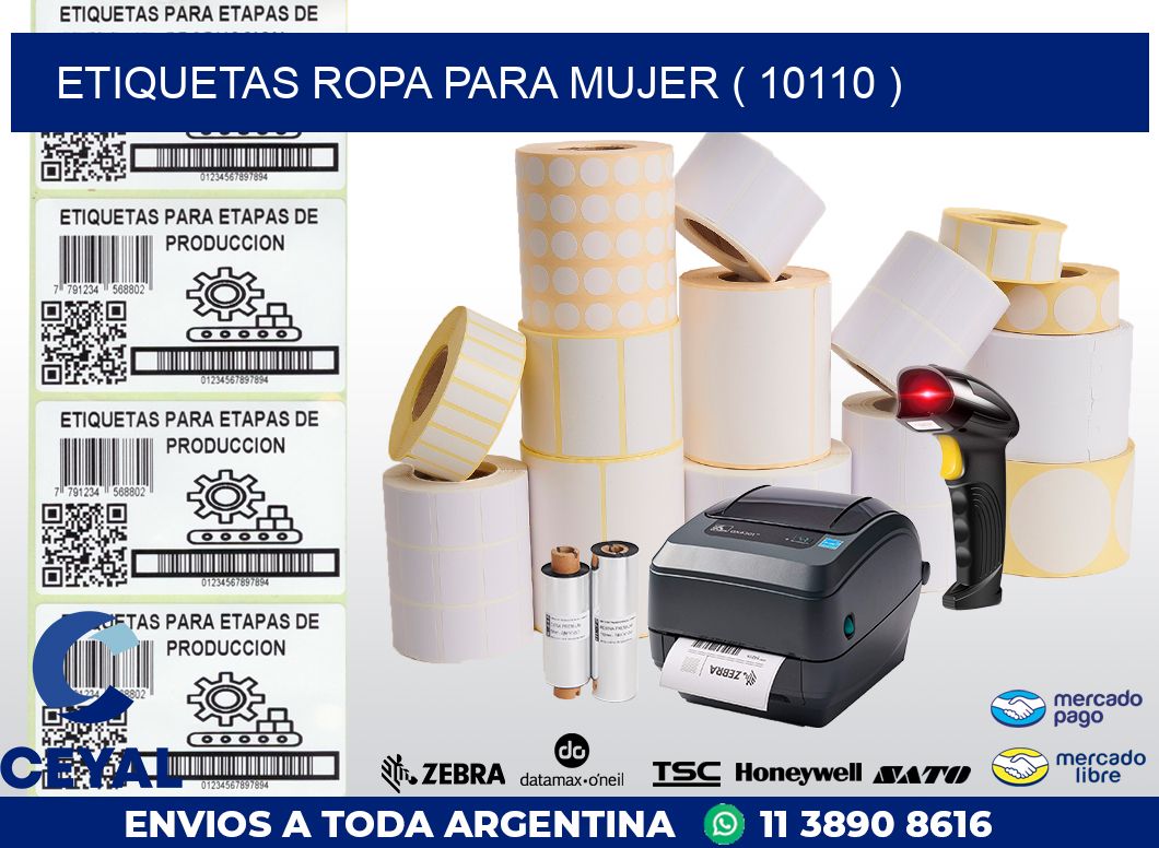 ETIQUETAS ROPA PARA MUJER ( 10110 )