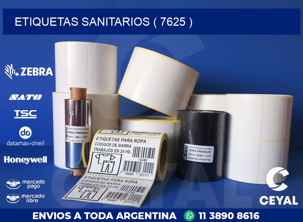 ETIQUETAS SANITARIOS ( 7625 )