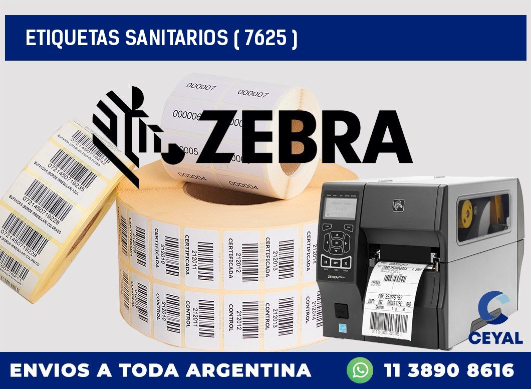 ETIQUETAS SANITARIOS ( 7625 )