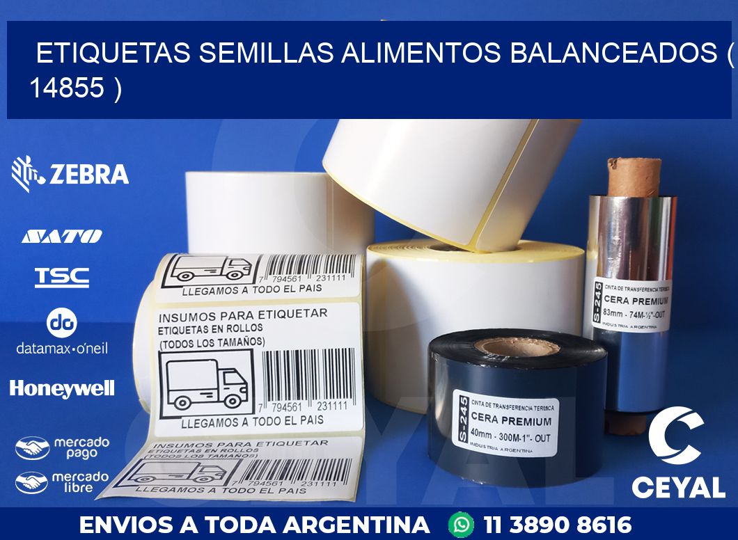 ETIQUETAS SEMILLAS ALIMENTOS BALANCEADOS ( 14855 )