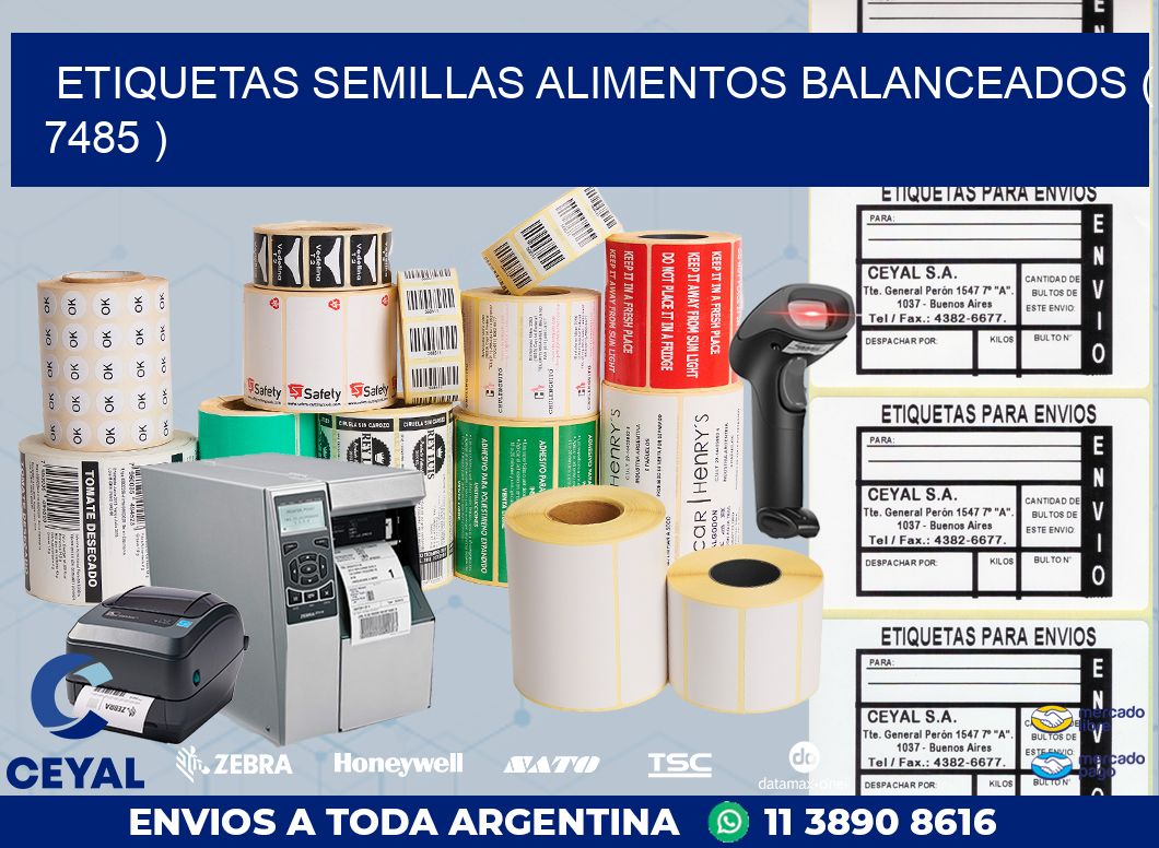 ETIQUETAS SEMILLAS ALIMENTOS BALANCEADOS ( 7485 )