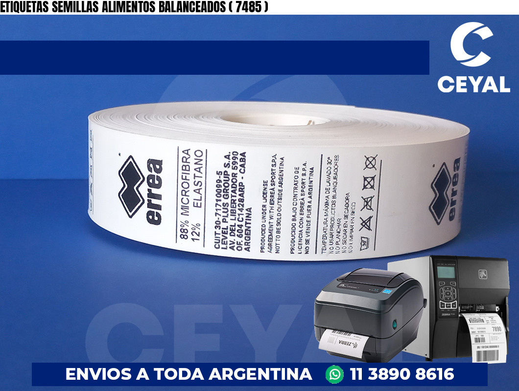 ETIQUETAS SEMILLAS ALIMENTOS BALANCEADOS ( 7485 )