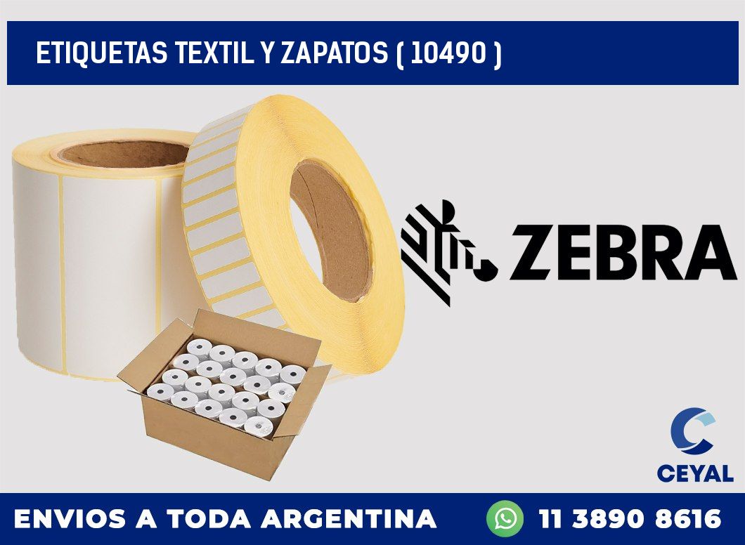 ETIQUETAS TEXTIL Y ZAPATOS ( 10490 )