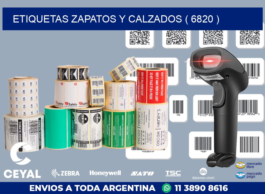 ETIQUETAS ZAPATOS Y CALZADOS ( 6820 )