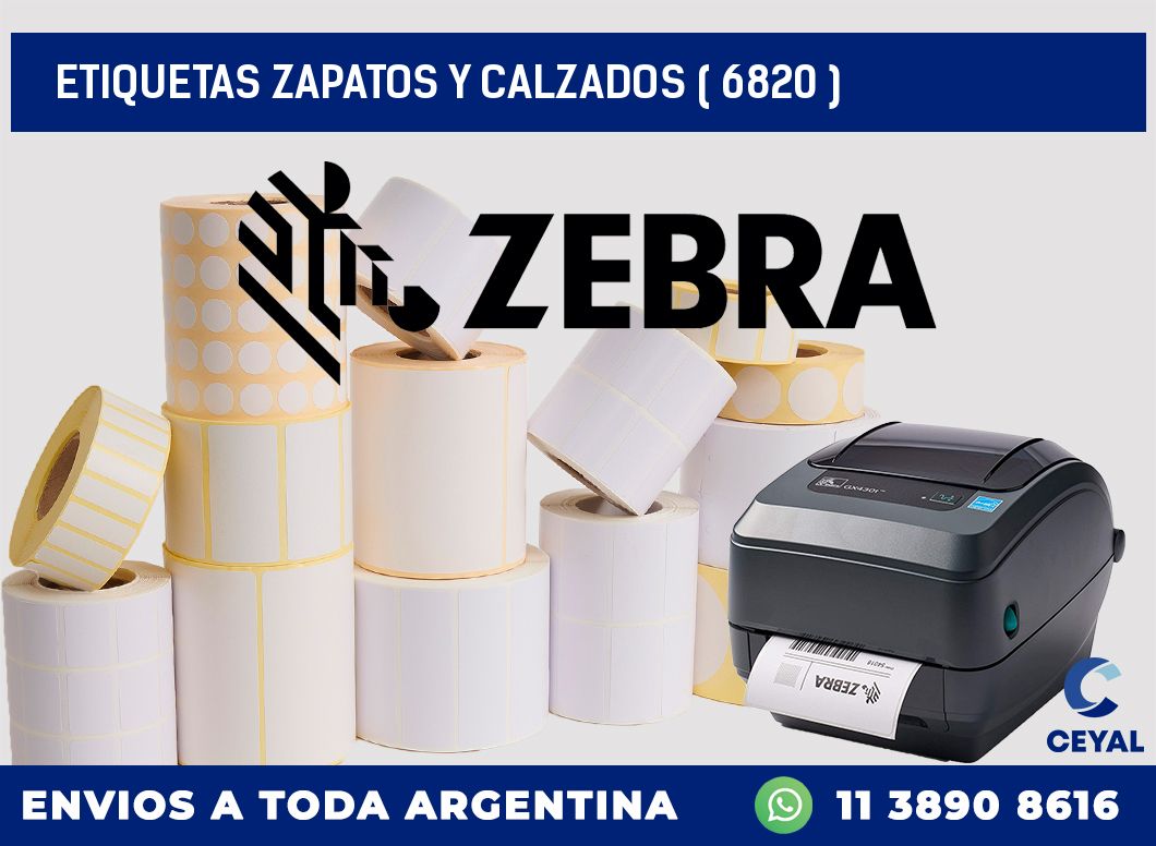 ETIQUETAS ZAPATOS Y CALZADOS ( 6820 )