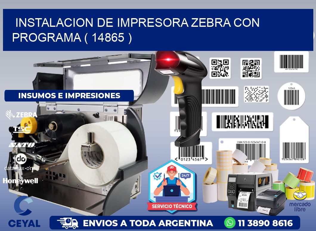 INSTALACION DE IMPRESORA ZEBRA CON PROGRAMA ( 14865 )
