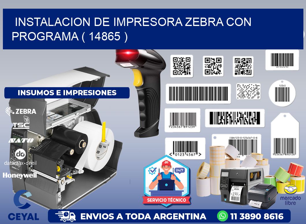 INSTALACION DE IMPRESORA ZEBRA CON PROGRAMA ( 14865 )