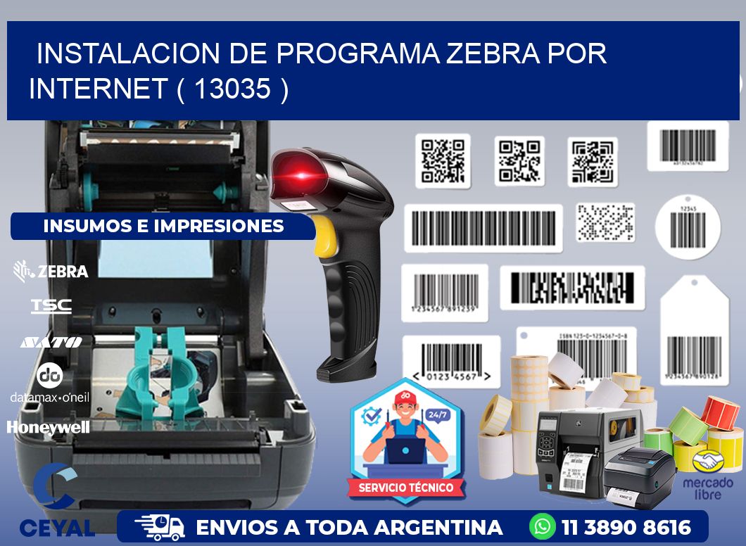 INSTALACION DE PROGRAMA ZEBRA POR INTERNET ( 13035 )