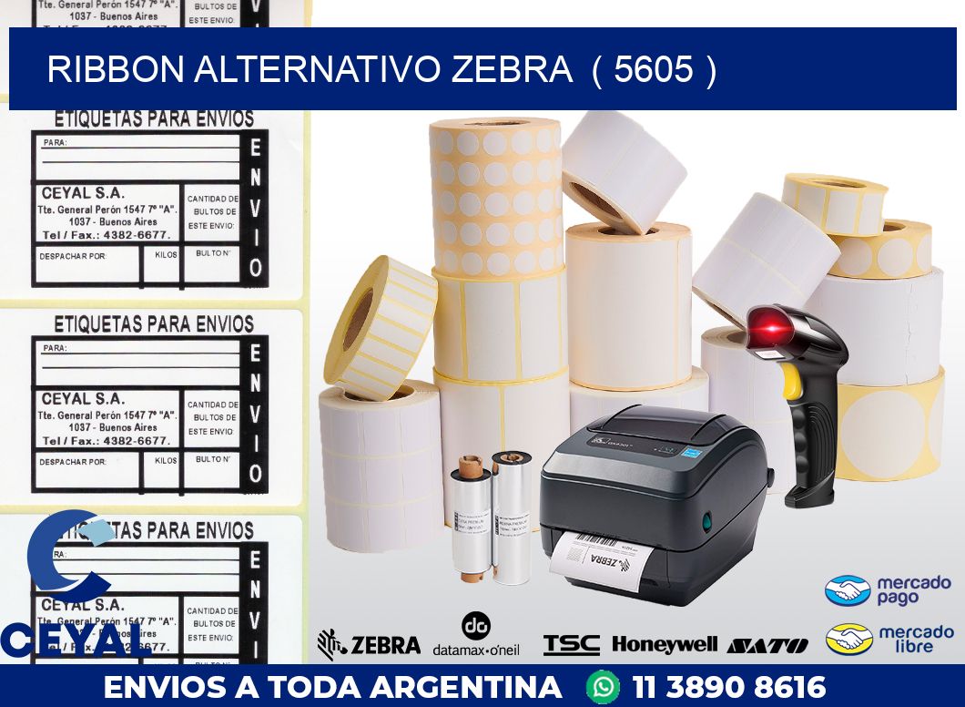 RIBBON ALTERNATIVO ZEBRA ( 5605 )