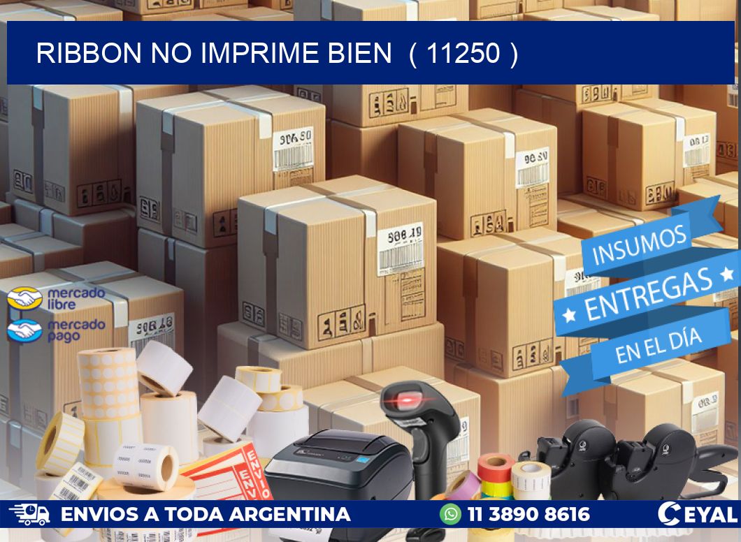 RIBBON NO IMPRIME BIEN  ( 11250 )