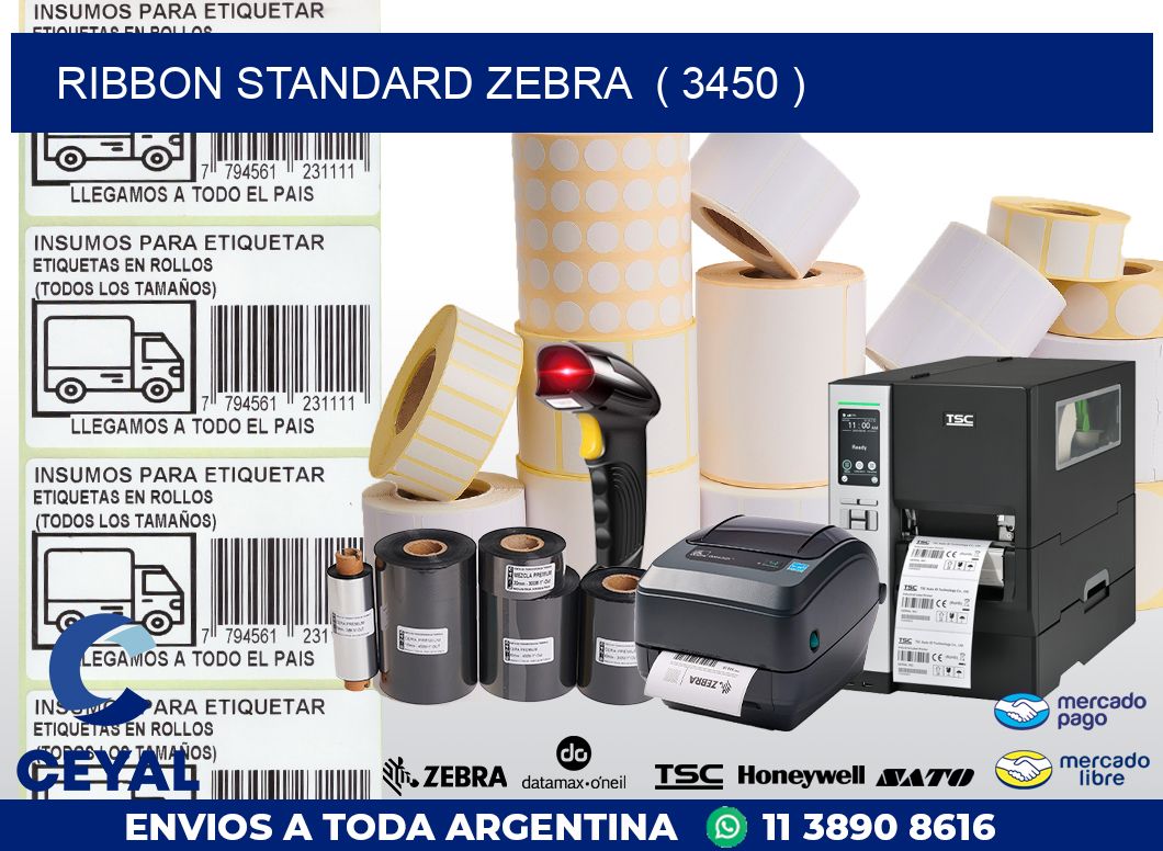 RIBBON STANDARD ZEBRA ( 3450 )
