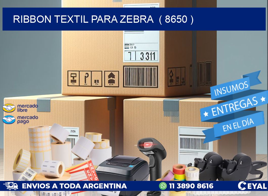 RIBBON TEXTIL PARA ZEBRA ( 8650 )