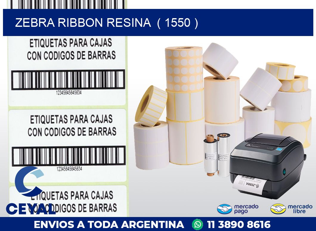 ZEBRA RIBBON RESINA  ( 1550 )