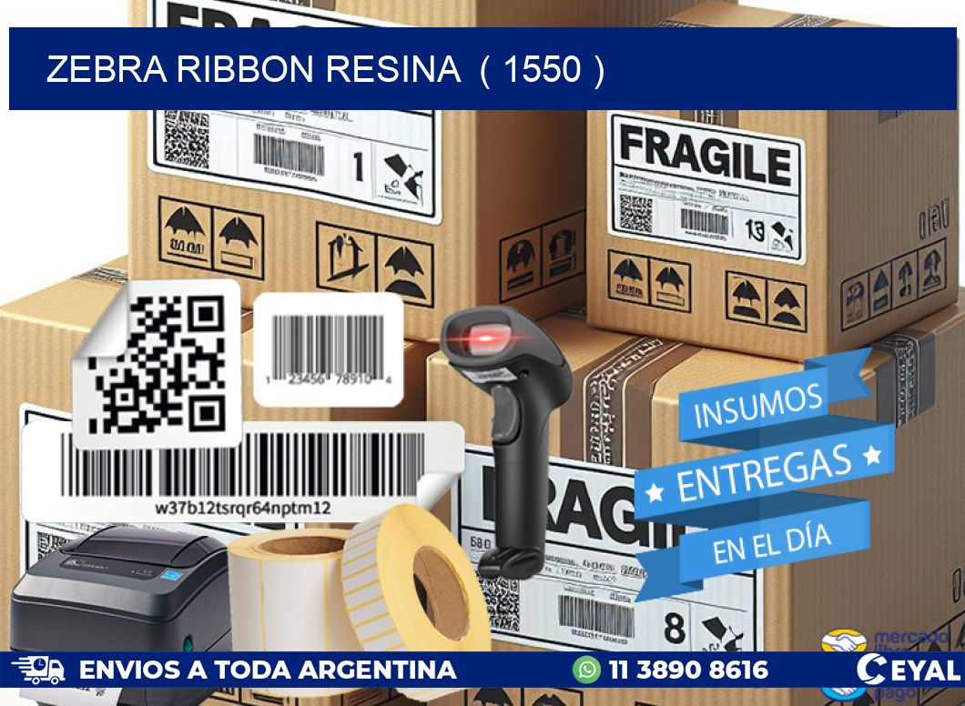ZEBRA RIBBON RESINA ( 1550 )
