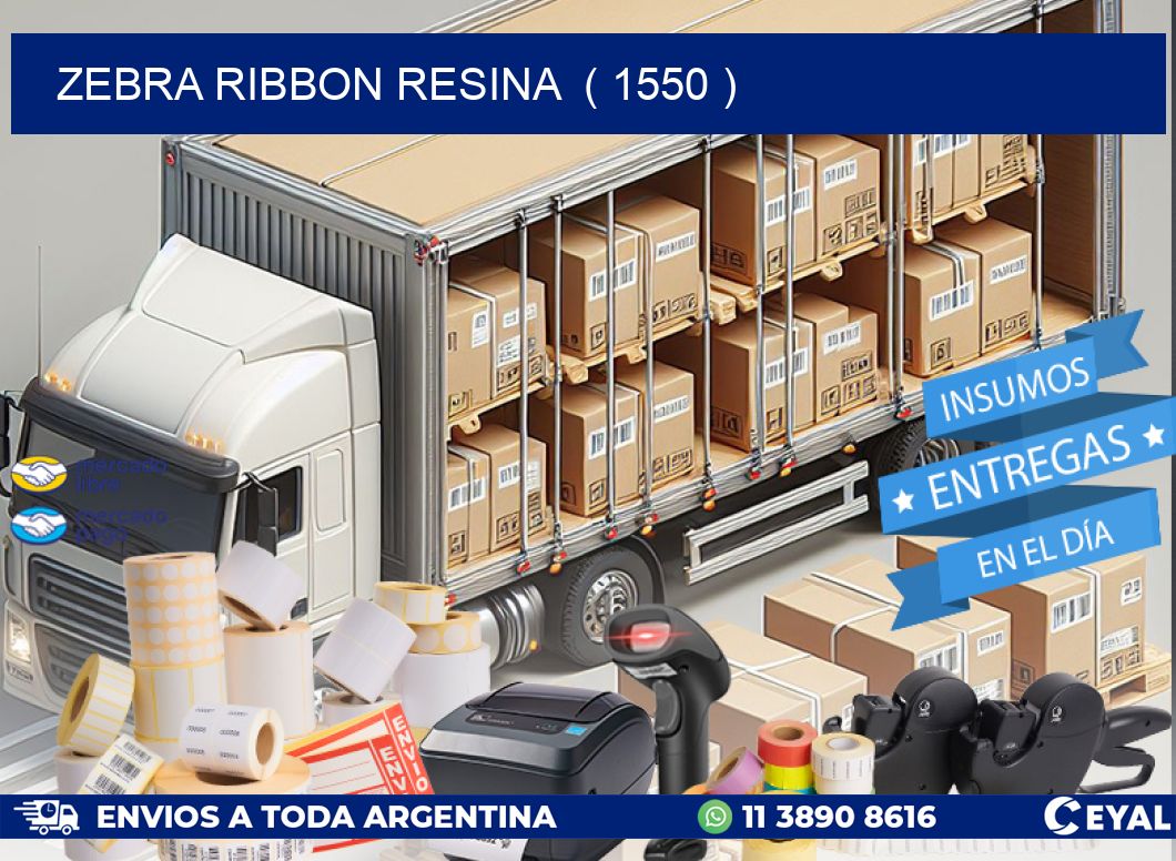 ZEBRA RIBBON RESINA ( 1550 )