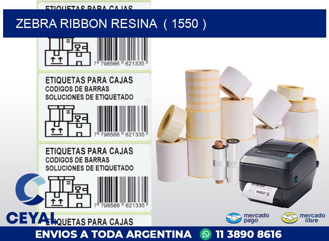ZEBRA RIBBON RESINA ( 1550 )
