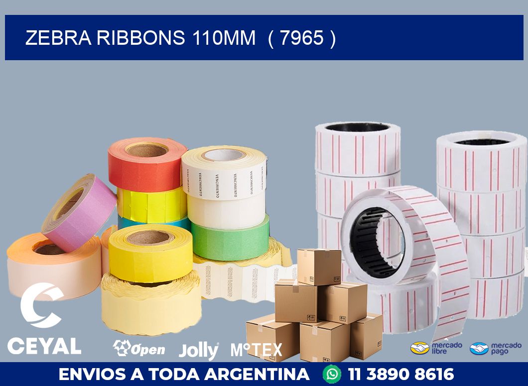 ZEBRA RIBBONS 110MM  ( 7965 )