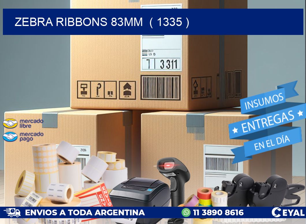 ZEBRA RIBBONS 83MM ( 1335 )