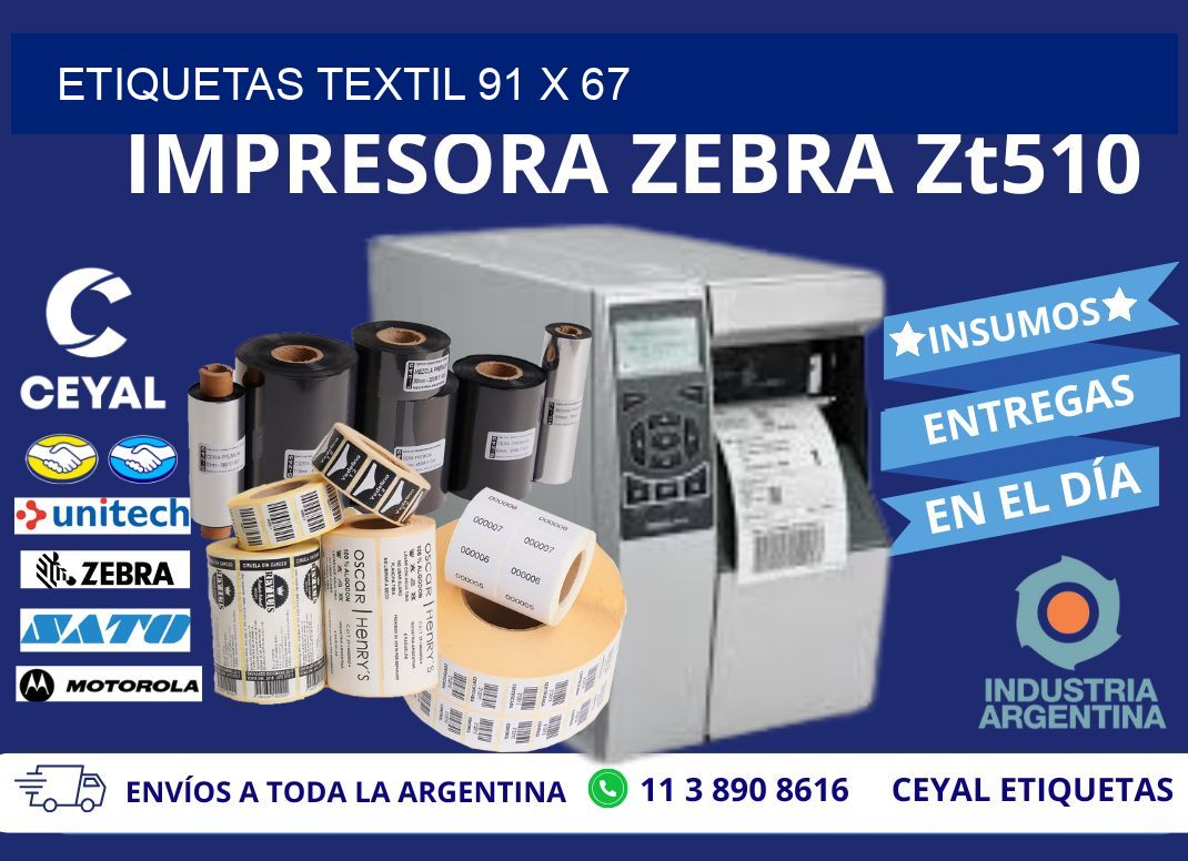 ETIQUETAS TEXTIL 91 x 67