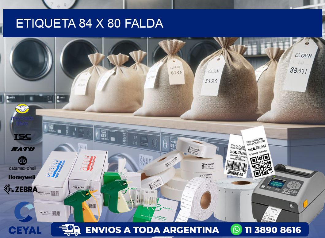 Etiqueta 84 x 80 falda
