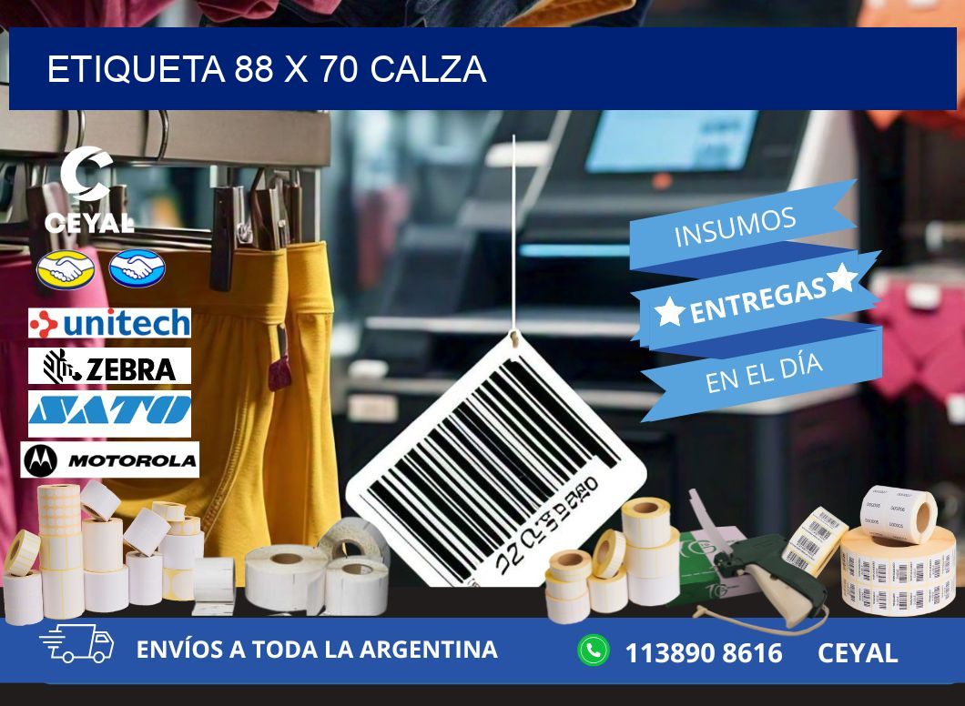 Etiqueta 88 x 70 calza