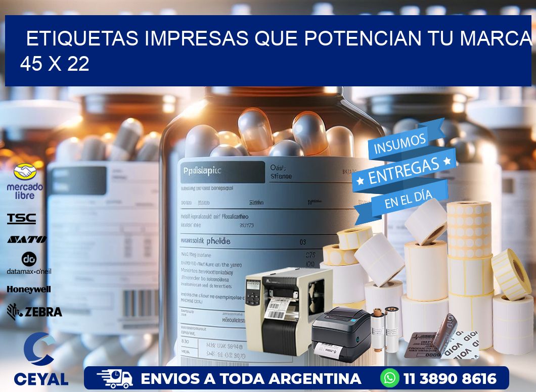 Etiquetas Impresas que Potencian tu Marca 45 x 22