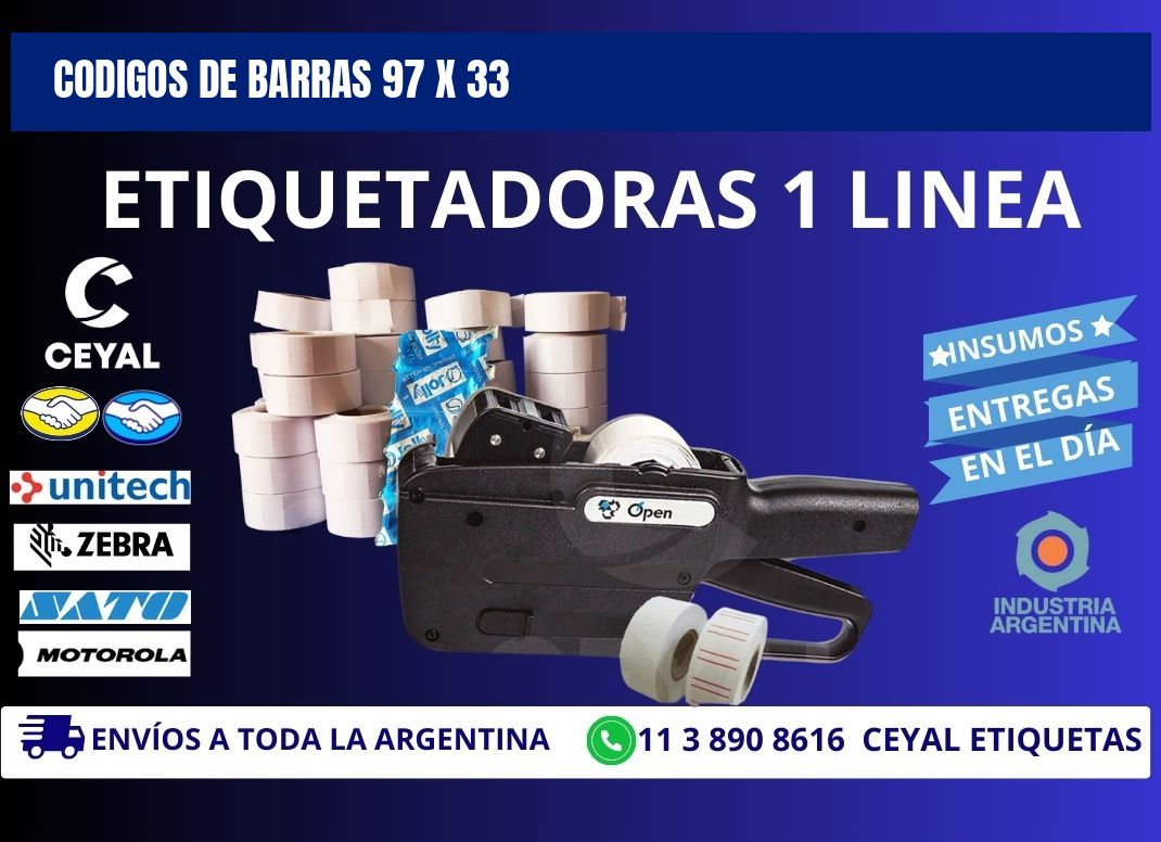 CODIGOS DE BARRAS 97 x 33