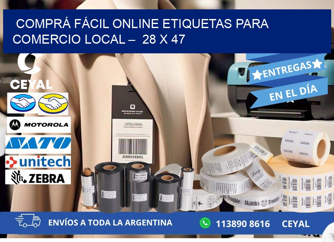 COMPRÁ FÁCIL ONLINE ETIQUETAS PARA COMERCIO LOCAL –  28 x 47