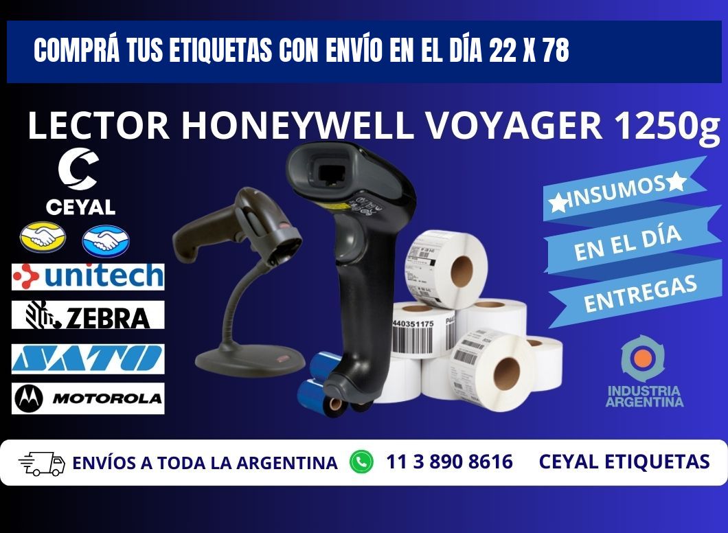 COMPRÁ TUS ETIQUETAS CON ENVÍO EN EL DÍA 22 x 78