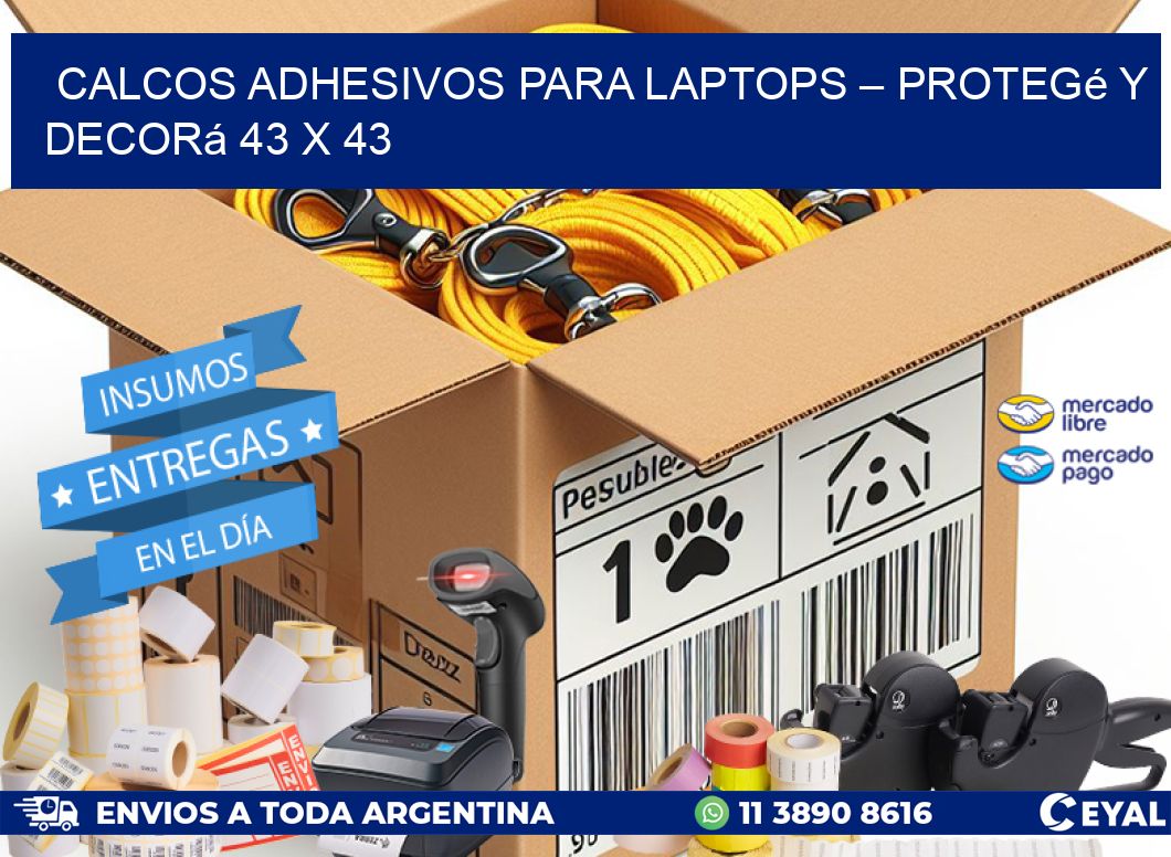 Calcos Adhesivos para Laptops – Protegé y Decorá 43 x 43