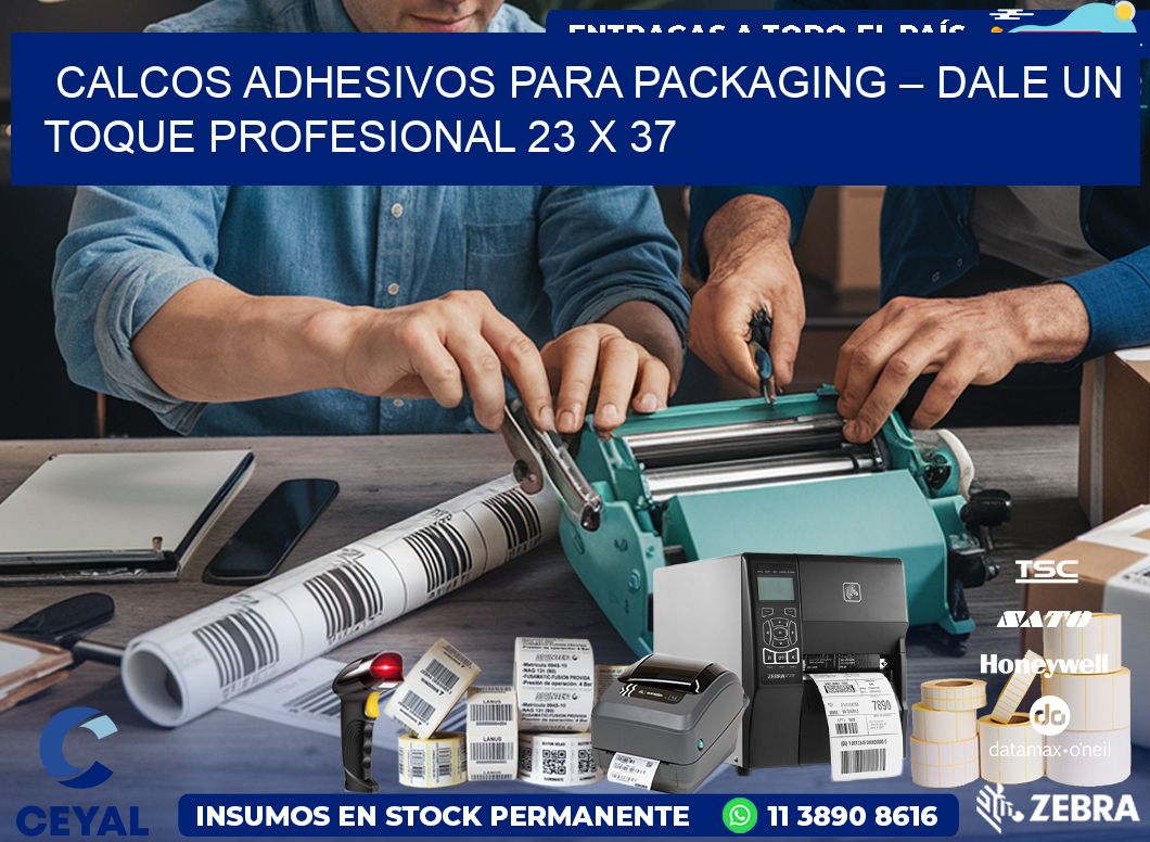 Calcos Adhesivos para Packaging – Dale un Toque Profesional 23 x 37