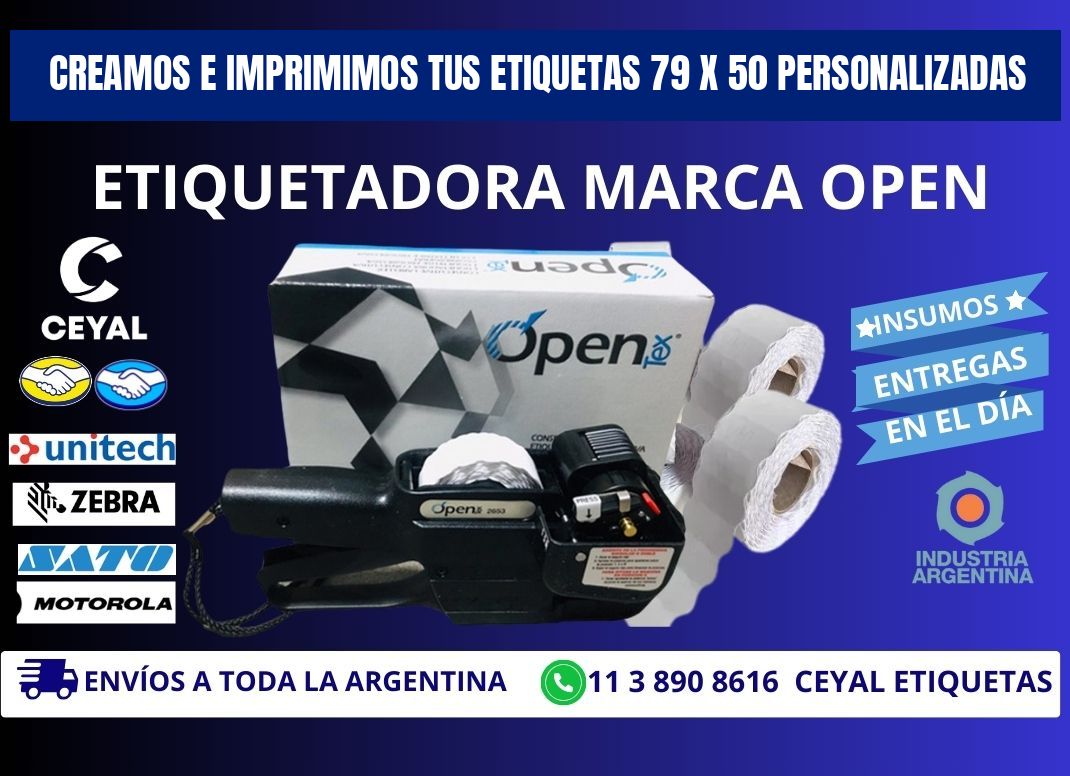Creamos e Imprimimos tus Etiquetas 79 x 50 Personalizadas