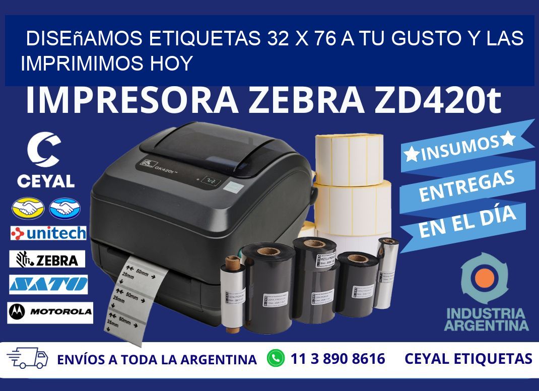 Diseñamos Etiquetas 32 x 76 a Tu Gusto y las Imprimimos Hoy