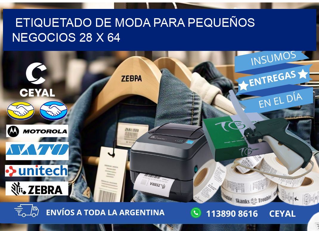 ETIQUETADO DE MODA PARA PEQUEÑOS NEGOCIOS 28 x 64