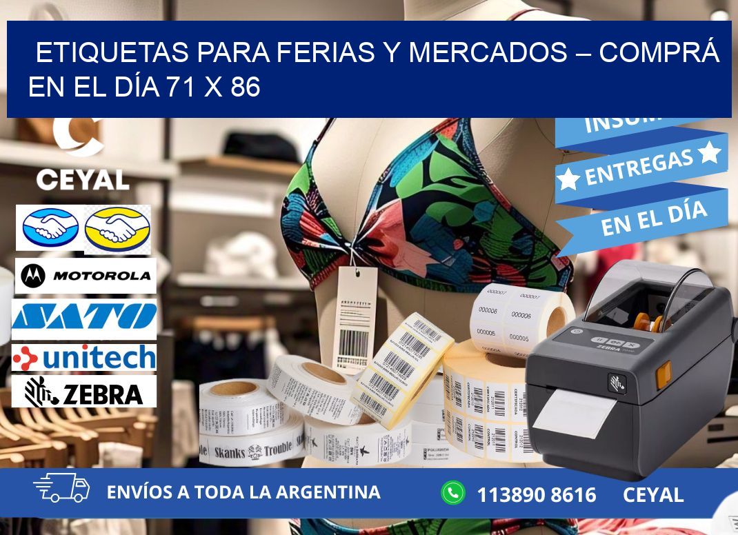 ETIQUETAS PARA FERIAS Y MERCADOS – COMPRÁ EN EL DÍA 71 x 86