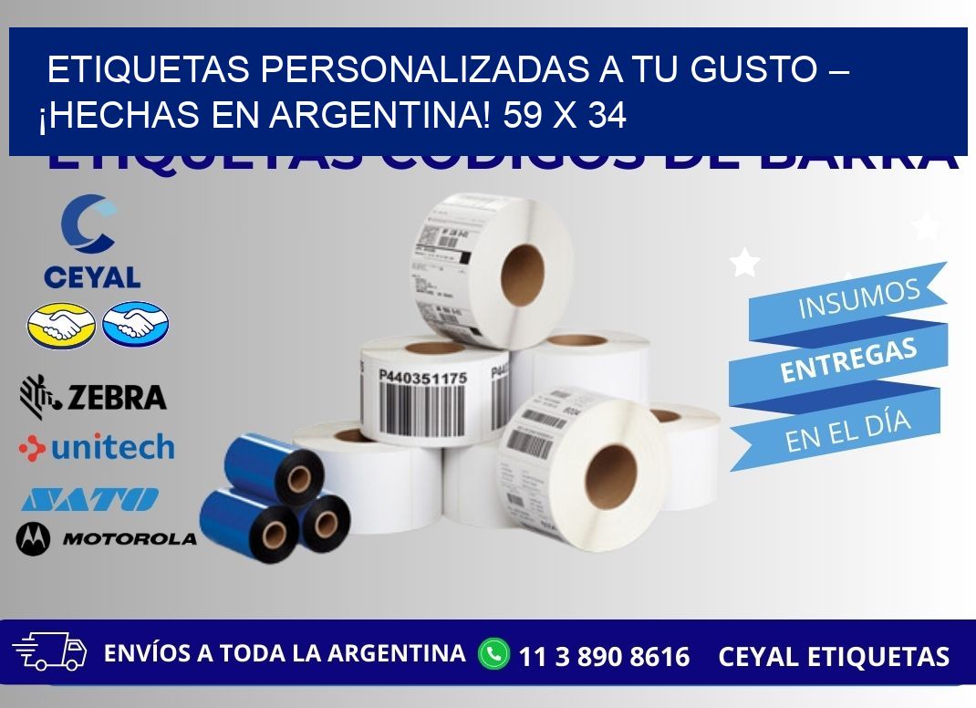 ETIQUETAS PERSONALIZADAS A TU GUSTO – ¡HECHAS EN ARGENTINA! 59 x 34