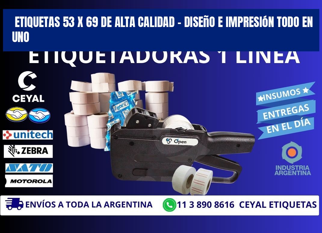 Etiquetas 53 x 69 de Alta Calidad – Diseño e Impresión Todo en Uno