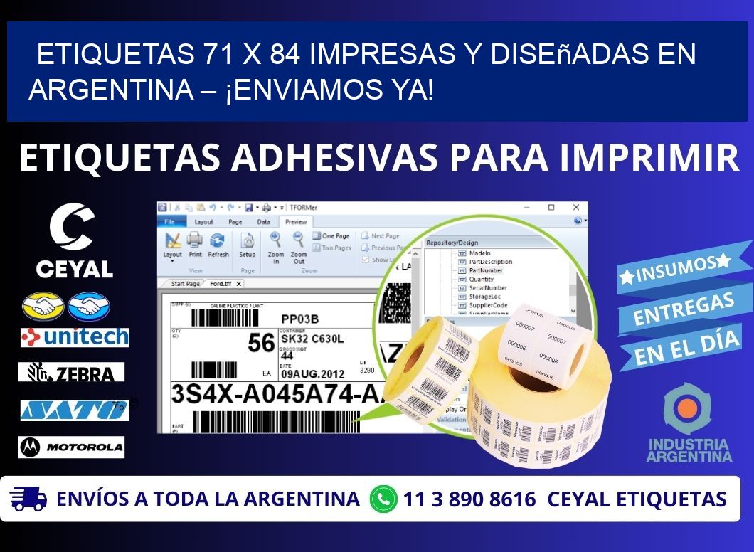 Etiquetas 71 x 84 Impresas y Diseñadas en Argentina – ¡Enviamos Ya!