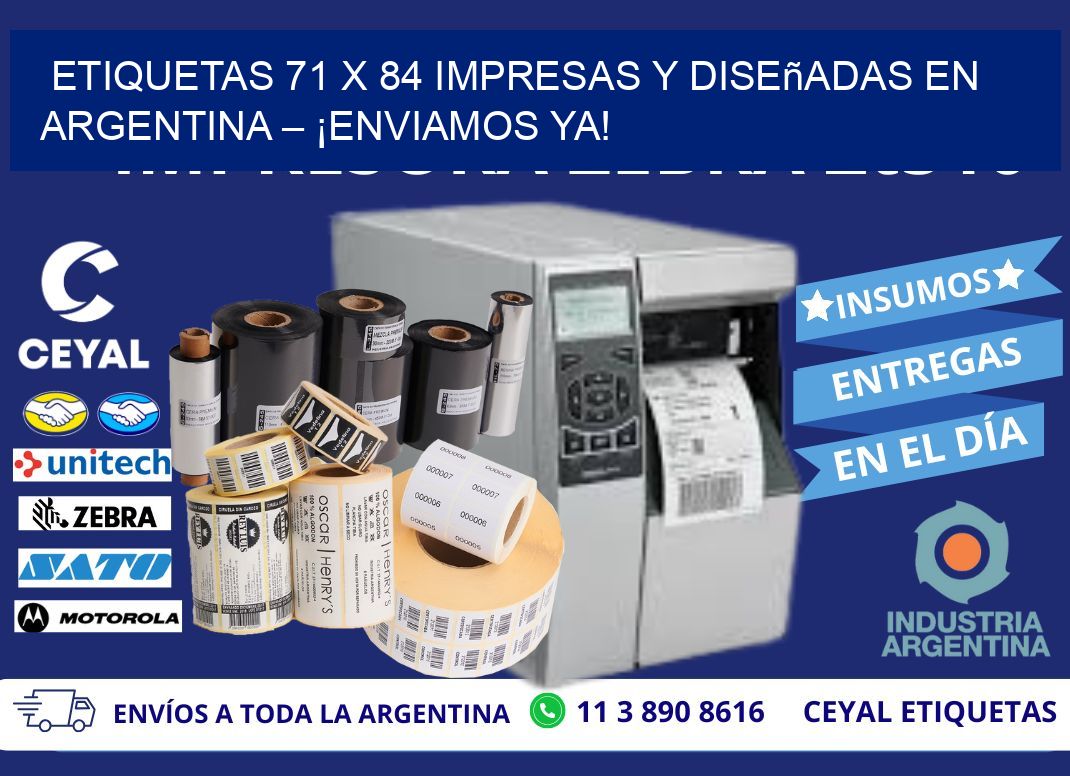 Etiquetas 71 x 84 Impresas y Diseñadas en Argentina – ¡Enviamos Ya!