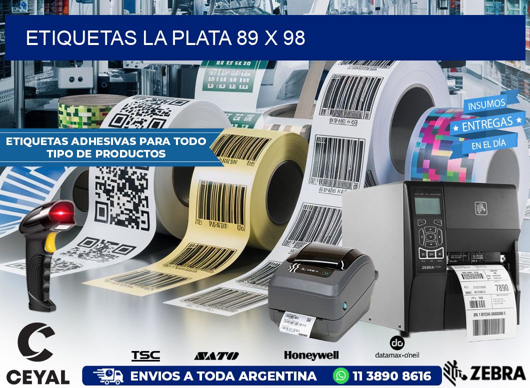 Etiquetas La Plata 89 x 98