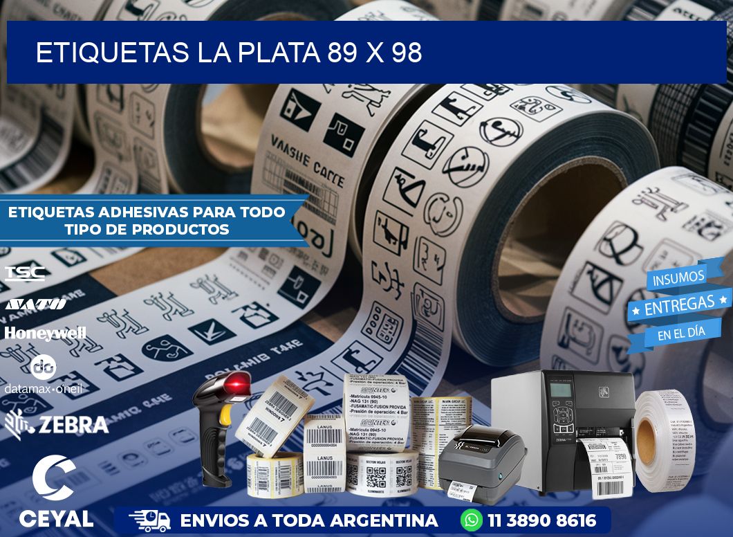 Etiquetas La Plata 89 x 98