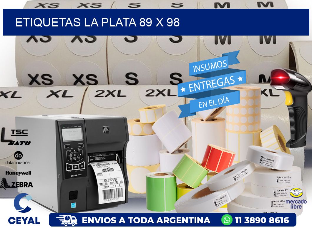 Etiquetas La Plata 89 x 98