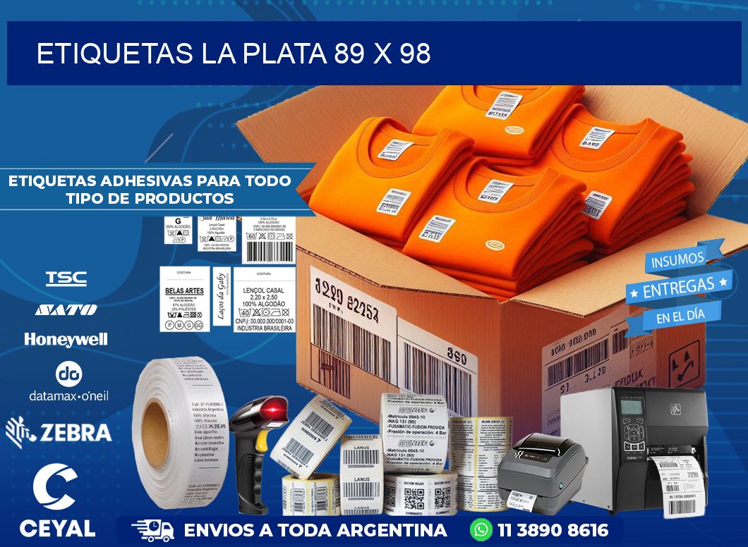 Etiquetas La Plata 89 x 98