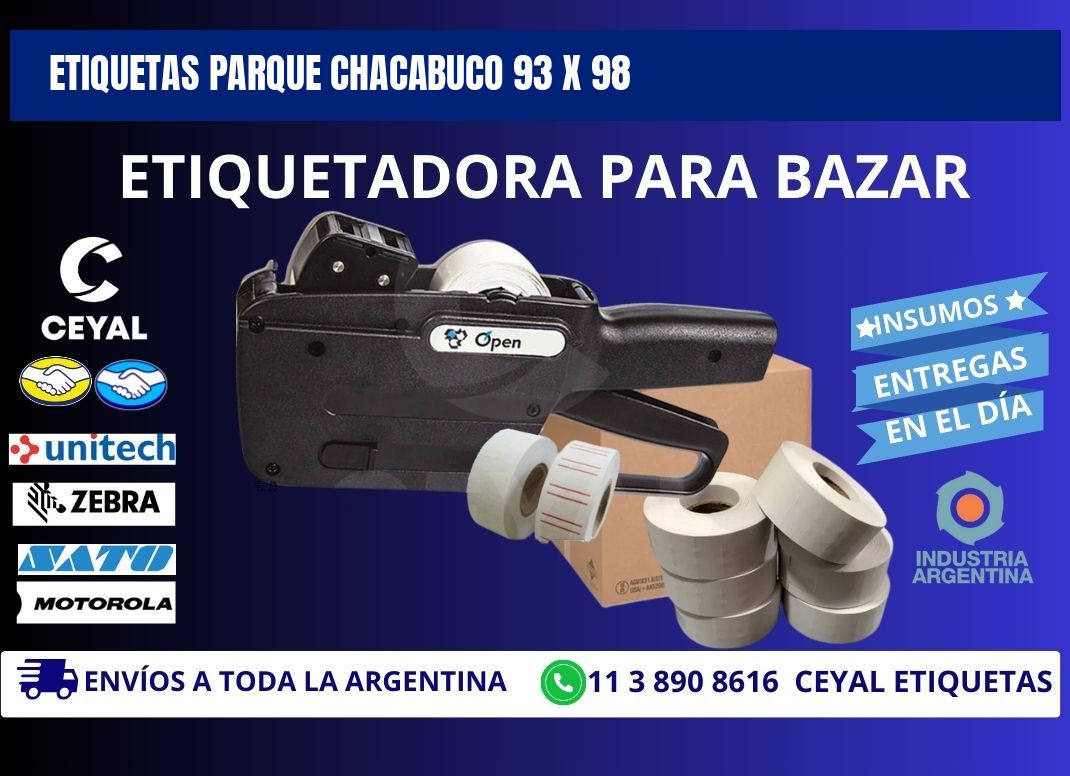 Etiquetas Parque Chacabuco 93 x 98